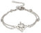 UNIFT Hexen-Knoten-Armband für Frauen, Edelstahl, keltischer Knoten, Wiccan-Symbol, geschichtetes Armband, einzigartiger Charme, verstellbar, doppellagiges Armband, Schmuck, Geschenke (Silber 1)