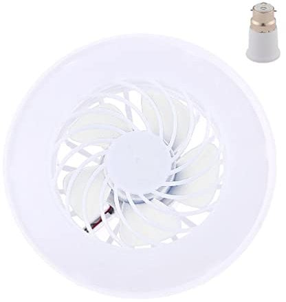 10W LED Lamp Ceiling Fan Light AC85V-265V Wide Voltage for Home Office Bedroom Kitchen E27 LED Fan Lamp with B22 Adapter Hanging Fan Lamp E27 Lamp Head Fan Light with B22 Adapter for Bed Room