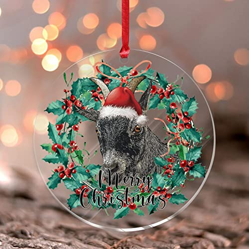 2022 Tier Woodland Babys Erste Acryl Weihnachten Ornamente Geschenk für Tierliebhaber Weihnachtskugel Kaninchen Tiger Schaf Papagei Hund Fuchs Sammlerstück Geschenk Baumschmuck Strumpf Namensschild