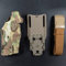 WLXW Tactical Airsoft Holster Airsoft Rechtshänder Holster Für Glock 17/19 Kompatibel Mit X300 Lights Holster QLS Quick Mount Adapter Leg Shroud Drop,Cp