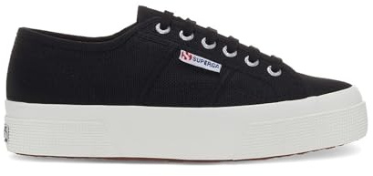 SUPERGA Unisex Piattaforma 2740 Pumps, Schwarz Full Elfenbein, 42 EU