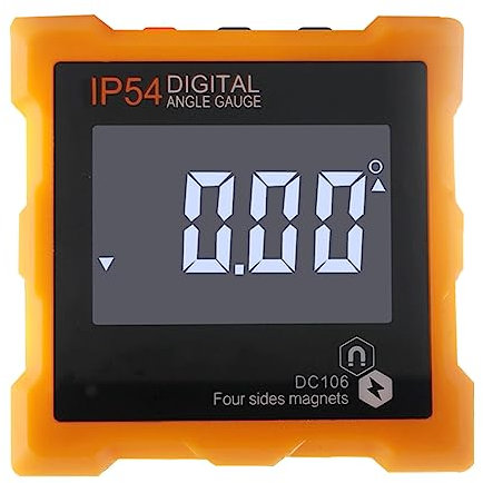 Lancoon Digital Angle Gauge, Finder Inclinometer with LCD Display 4 Sides Magnets Plastic Measures for Table Saw Blades Woodworking Carpenter