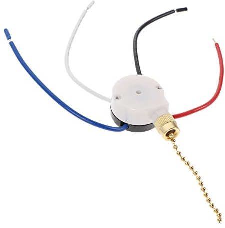 Housoutil Schalter-kit Für Deckenventilatoren Großer Fan Lüfter Zieht Kette Alle Lampen Lampenteile Ersatzteile Für Hunter-lüfter Lichtschalter Im Schrank Schalter Ziehen Metall Elektrisch