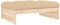 vidaXL Gartenhocker, Sitzhocker mit Kissen Latten-Design, Modular Holz Hocker für Garten Terrasse, Fußhocker Gartenmöbel, Massivholz Kiefer