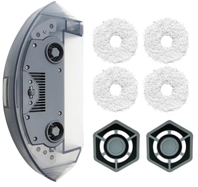 TELoni Aspirateur Robot Compatible Ecovacs Deebot N9+, Yeedi Mop, Accessoires, Support De Chiffon De Nettoyage Du Réservoir D'eau, Multi-Surface, Application Contrôlée