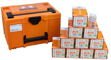 HECO Aktionskoffer Fassade 2, HT-plus Fassadenschraube A2 4,5 x 60, Langbits HD-20 70mm, in Systainer3 M237