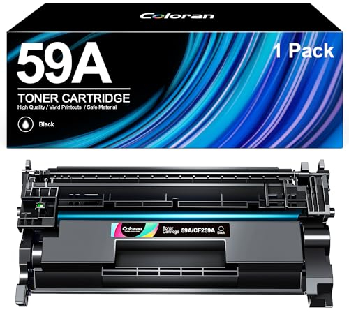 Coloran 59A 59X Schwarz Kompatibel für HP 59A Toner CF259A CF259X für HP Laserjet Pro M404dw Toner M404n M404dn MFP-M428fdw MFP-M428dw MFP-M428dn (1er-Pack)