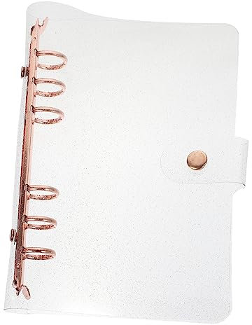 PLAFOPE Pvc Roségold Heftumschlag Umweltfreundlich Praktischer Notepad Cover Für Schule Büro Vielseitiger Hefthüllen Schutzhülle