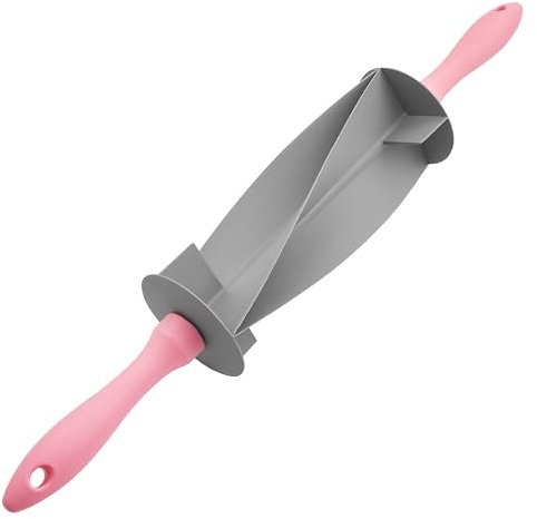 Croissant Cutter Gebäckroller - Edelstahl Croissant Roller Cutter mit Kunststoffgriffen - Croissant Rollschneider