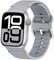 ALFARAY Deportivo Correa Compatible con Apple Watch 10 42mm 41mm 40mm 38mm para Mujeres Hombres, Correa Silicona Océano para iWatch Series 10 9 8 7 SE 6 5 4 3 2 1, Gris