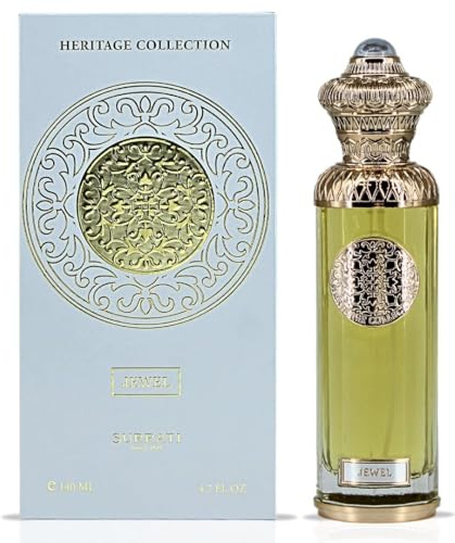 Surrati HERITAGE COLLECTION - JEWEL Eau De Parfum Spray 140ML (4.7 OZ) A Floral Scent With Citrusy Freshness & A Creamy Finish.
