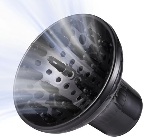 Haardiffusor, uni-versal Haar Diffusor Aufsatz, Hair Dryer Diffuser For Curly Hair, Für Natürlich Lockiges Und Welliges Haar, Haartrockneraufsatz, Trocken Und Gain Maximales Volumen Ohne Frizz