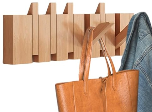Garderobenleiste Wandhalterung | Klaviergarderobe | Klavier aus | Moderner Huthaken | Dekorativer Wandaufhänger | Doppelaufhänger Schrauben | Rustikaler Haken |