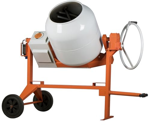 SIRL B200S Profi Betonmischer 190L 230V silent leise 0,75PS Mischmaschine Beton Betonmischmaschine | extra leiser Antrieb ohne Zahnkranz ideal für lärmsensible Bereiche | 2,05m³/h Mischleistung