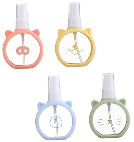 Healeved Flacons Vaporisateurs De Voyage 4 Pièces Petit Format En Plastique Transparent Vaporisateurs Vides Pour Parfum Maquillage Usage Voyage Bouchon Étanche