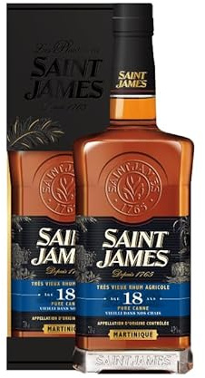 Saint-James - Très Vieux Rhum 18 Ans 43° - 700 ml