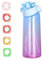 Wasserbecher Mit Duft26 Fruchtaromen 900ml Wasserflasche Mit Großem Fassungsvermögen, Rosa-grün, Blau-lila, Orange-grün-schwarz, Gelb-rosa Fünf Farben Des Wasserbechers, Geeignet Für Zuhause, Outdoor