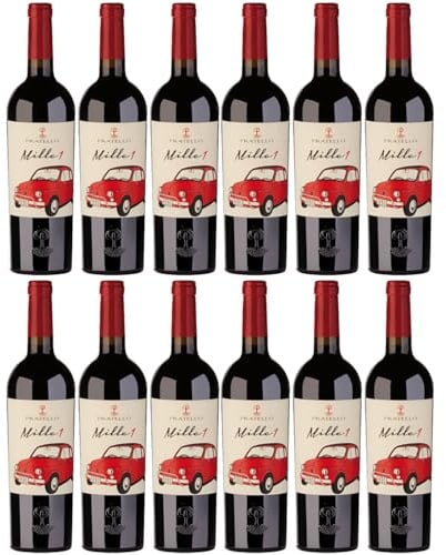 Pratello Rebo Mille 1 Rebo Merlot Teroldego Montepulciano Cabernet Sauvignon Rotwein rot trocken Lombardei Italien inkl. FeinWert E-Book (12 x 0,75l)