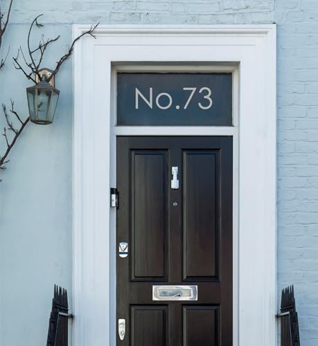 Traditional House Door Number Fanlight Victorian Sticker Frosted Etched Vinyl Decal Sticker PG136