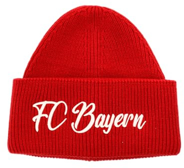 FC Bayern München I Strickmütze Winter I Unisex I Rot