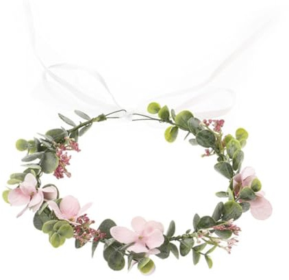 Zarter Blumenkranz, Brautstirnband, Beflockt, Damen, Weihnachten Feier