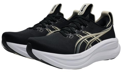 ASICS Gel-Nimbus 28 Laufschuhe Neutralschuh Herren schwarz - Black/Feather Grey 46