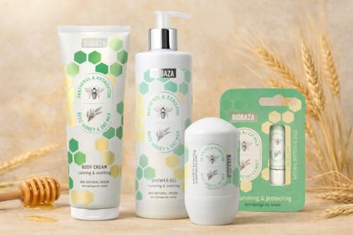 Biobaza Hautpflege-Geschenkset Bees&Oat mit Honig und Hafer