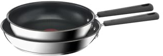 Lagostina Optispace, Set di Padelle Antiaderenti Ø 24 e 28 cm, 2 Pezzi