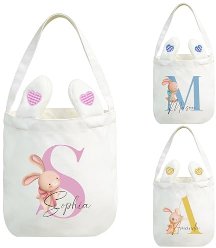 Party to Be Personalisierter Ostertasche mit Namen Baumwolltasche Ostertüten zum Befüllen für Jungen Mädchen Osterdeko