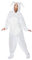 Smiffys Costume de Lapin, Blanc, Tout en un avec Capuchon et Nez Halloween