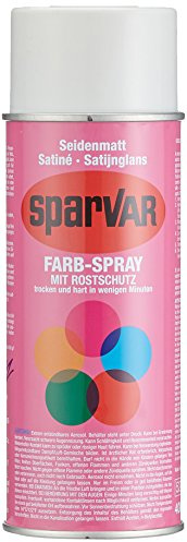 SparVar Lackspray RAL 9001, 400 ml, seidenmatt, cremeweiß, 6099446 (Deckel farblich sortiert)