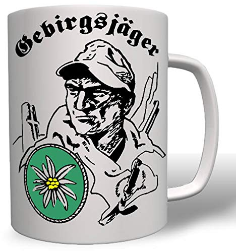Gebirgsjäger Abzeichen Bundeswehr Edelweiß Tasse #16759