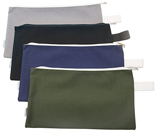 Augbunny 100% Cotton 16oz Heavy Duty Multi-purpose Canvas Zipper Tool Bag Organize Storage Pouch 4-pack