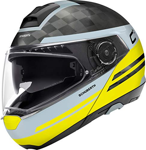 Schuberth C4 Pro Carbon Tempest Klapphelm Schwarz/Gelb S (55)