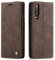 QLTYPRI Hülle für Huawei P30, Vintage Dünne Handyhülle mit Kartenfach Geldtasche Standfunktion PU Ledertasche TPU Bumper Flip Schutzhülle Kompatibel mit Huawei P30 - Kaffee Braun