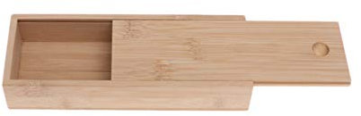 Supvox Bleistiftbox aus Holz Pinselbox aus Holz mit Schiebedeckel für Bastelwerkzeug und Pinselaufbewahrung -7 4 x 2 8 x 1 2 Zoll rechteckig