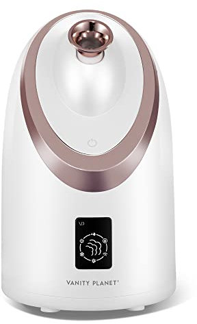 Vanity Planet Senia - Vaporizzatore facciale caldo e freddo, disintossicante, aromaterapia, con tecnologia a vapore intelligente, per sbloccare i pori e i punti neri, disintossica, deterge e idrata la