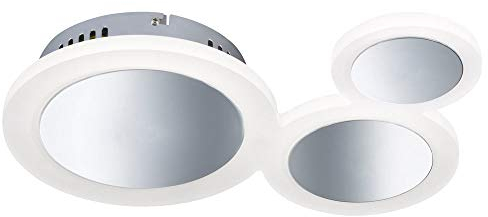 Wofi LED Decken Strahler Lampe rund Wohn Ess Zimmer Beleuchtung Chrom Design Leuchte DIMMBAR 9650.03.01.7001