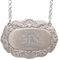 Large Pewter Decanter Label on Chain (Gin)