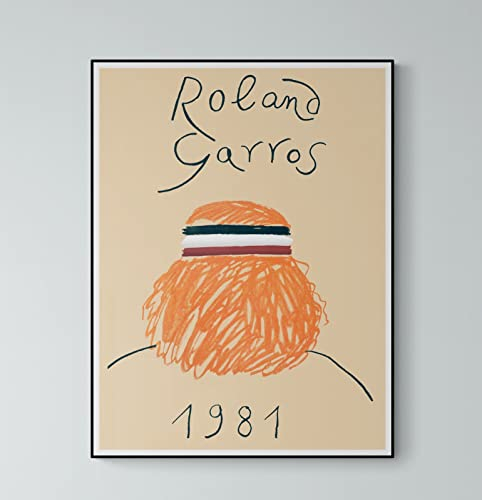 Poster Roland Garros 1981, Reproduktion auf Papier, 300 g, Format 50 x 70 cm