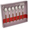 Pintinox Set da 6 Cucchiaini Moka in Acciaio Inox Nichel Free, con Manici Effetto Legno, Colore: Mogano, Dimensioni: 11,5 cm
