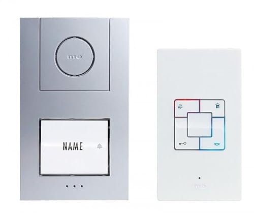 M-e modern-Electronics Vistus AD ALU 4010 S Vistus Türsprechanlage Kabelgebunden Komplett-Set 1 Fam