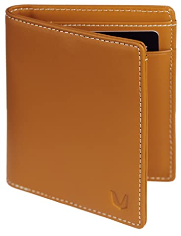 MAGATI Geldbörse PANA - Portemonnaie mit Münzfach, Geldscheinfach - Geldbeutel aus Echtleder mit RFID-Schutz - bis zu 10 Karten - Braun