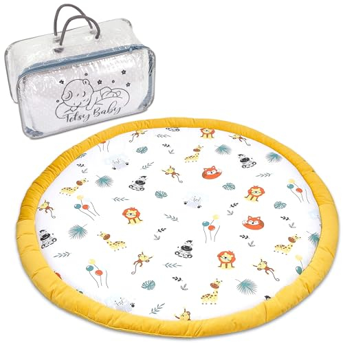 Krabbeldecke Krabbelmatte für Baby – Spielmatte Spieldecke Bodenmatte für Kinder und Babys für Kinderzimmer und Laufgitter Große faltbar waschbar Play Mat