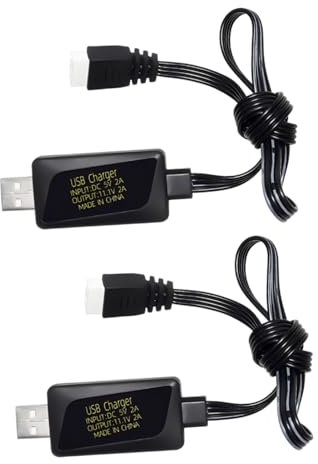 ZYGY 3S 11.1V 2A USB fast charging cable for RC cars, drones, vehicle models, remote control ships, air gun toy battery chargers with overcharge protection LED display