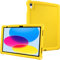 TECHGEAR Funda Compatible con iPad 10 (10 Generazione, 2022), 10,9 Pulgadas Resistente Antideslizante a Prueba de Golpes de Silicona Suave Funda + Protector de Pantalla - Funda Niños