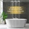 ZEMAHOME Rideau de douche fin et léger en plastique transparent, 91,4 x 200,9 cm, avec œillets métalliques antirouille et aimants lestés
