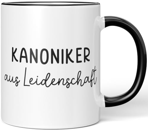 JUNIWORDS Tasse, Kanoniker aus Leidenschaft, Schwarz (6646352)