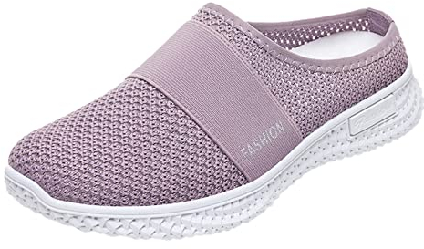 Diabetiker Schuhe Damen mit Leichter Sohle Clogs Sommer Vorne Geschlossen Orthoback Schuhe Mesh Outdoor Balariner Schuhe Abrollschuhe Atmungsaktiv Air Cushion Sneaker Pantoletten Deichmann Schuhe