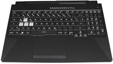 ASUS 90NR0753-R30GE1 Original Tastatur inkl. Topcase DE (deutsch) schwarz/transparent